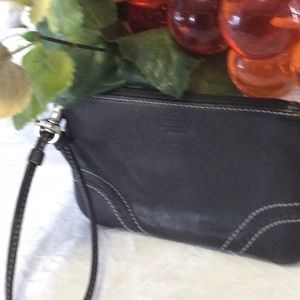 COACH Brown leather whistle!